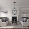 Ekena Millwork Granada Ceiling Medallion (Fits Canopies up to 7 1/8"), Hnd-Painted Mississippi Mud, 19"OD x 1 1/2"P CM19GAMMF - alternate 2